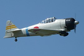 Réplique d'A6M2 sur base de North American T-6 Texan.