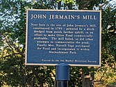 John Jermain mill historic marker at Otter pond