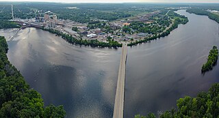 Nekoosa, Wisconsin on the Wisconsin River