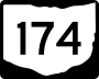 State Route 174 marker