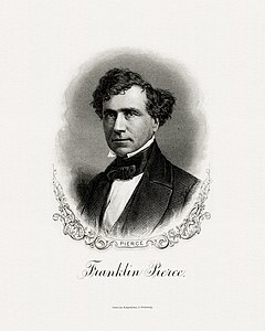Franklin Pierce, by the Bureau of Engraving and Printing (restored by Godot13)