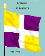 Drapeau d'Ordonnance du régiment de Rambures.