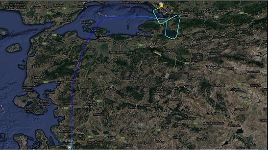 Flight route scheme