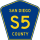 County Road S5 marker