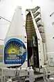 NASA's Solar Dynamics Observatory being encapsulated into its payload fairing