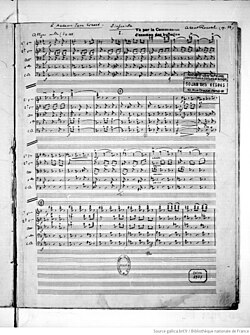 page du manuscrit