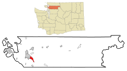 Location of Big Lake, Washington