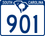 South Carolina Highway 901 marker