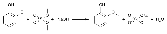 Herstellung von 2-Methoxyphenol aus Brenzcatechin