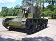 A T-26 tank on museum display