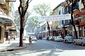 Street view of Saigon in 1968.