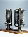 Two experimental models for Babbage's Analytical Engine, c 1870