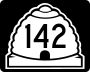 State Route 142 marker