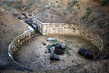 Remains of the tholos tomb at Vaphio in 1990