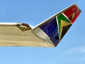 Boeing 747-400 canted winglet