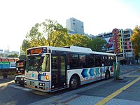 空港リムジン（ノンステップバス） 現在この車両は塗装変更され一般路線車に転用済