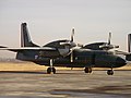 AN-32B en plataforma, el mismo que se accidentó el 24 de noviembre de 2010.