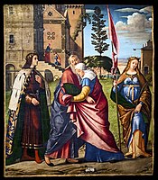 Carpaccio, with Saint Louis IX and Saint Liberata.