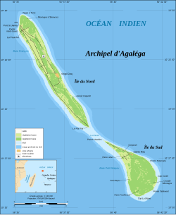 Localização de Agalega