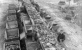 Sorting rubble, 1947