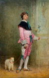 Souvenir de Carnaval (1861), 29 x 18,5 cm, oil on panel. private collection