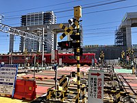 名古屋鉄道知立駅付近（愛知）