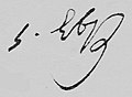 Signature de Nicolas Tcheidze (en caractères géorgiens, alphabet Mkhedruli).