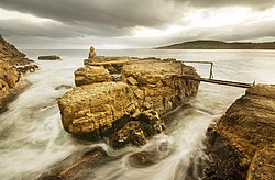 Clifton Beach i Hobart.