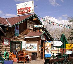 Woody Creek Tavern, a landmark business in Woody Creek.