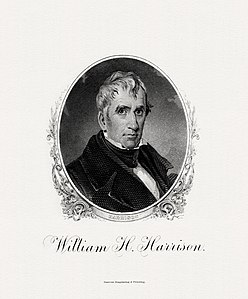 William Henry Harrison, by the Bureau of Engraving and Printing (restored by Godot13)
