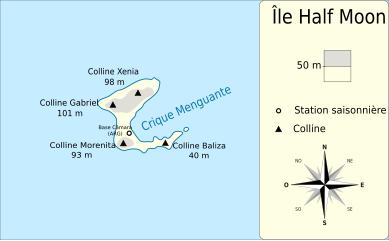 Half Moon Island map