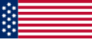 John Shaw (Red First) flag, created for the first meeting of the United States Congress, 1783