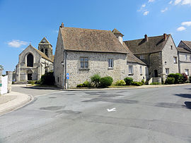 The Hôtel-Dieu and the church of Sainte-Marie-Madeleine, in Le Bellay-en-Vexin