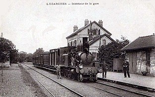 Un train en gare vers 1900.