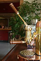 A manual espresso machine