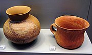 Monochrome bowls from Sesklo. Early Neolithic period (6500-5800 BC). Archaeological Museum Athens