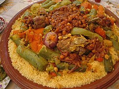 Plat de couscous.