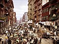 Image 10Mulberry Street, on the Lower East Side, circa 1900 (from History of New York City (1898–1945))