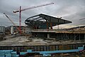 Building of the new stadium