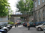 Tidigare viadukt över gatan Peetri i Nobel & Lessners fabriksområde i Noblessner, 2010