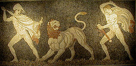 Pella Lion Hunt Mosaic