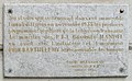 Plaque commémorative.