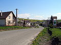 View of the western entrance to the village