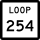 State Highway Loop 254 marker