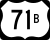 U.S. Highway 71B marker