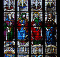 Auch Cathedral, stained glass window by Arnaud de Moles (detail)