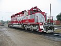 WSOR 4025, an EMD SD40-2, painted for the railroad's 25th anniversary, seen in Madison, Wisconsin