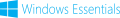 Windows Essentials logo and wordmark (light blue)