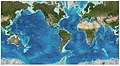 Image 7   The global continental shelf, highlighted in light blue (from Coastal fish)