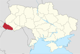 Localisation de Oblast de Transcarpatie